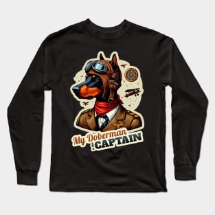 Pilot Doberman Long Sleeve T-Shirt